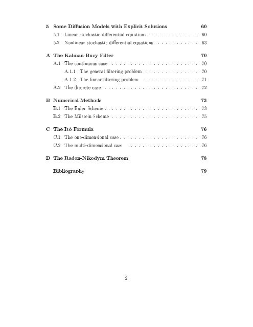 Estimation in Financial Models - RiskLab