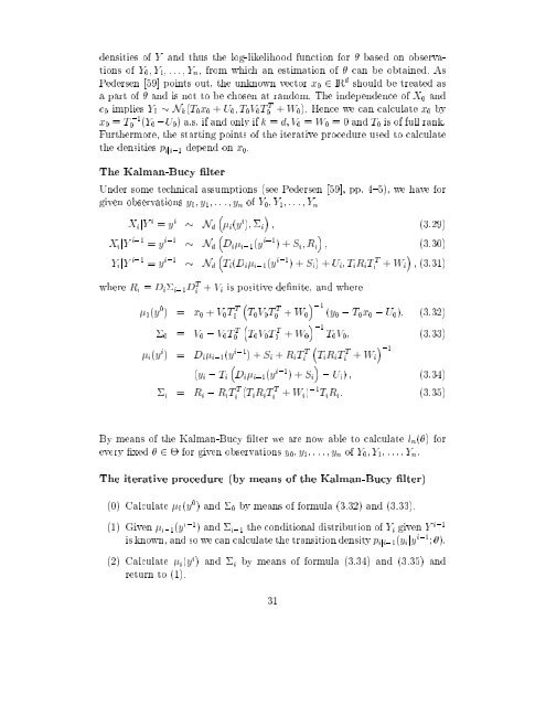 Estimation in Financial Models - RiskLab