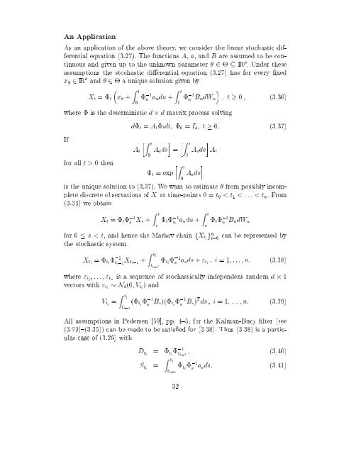 Estimation in Financial Models - RiskLab