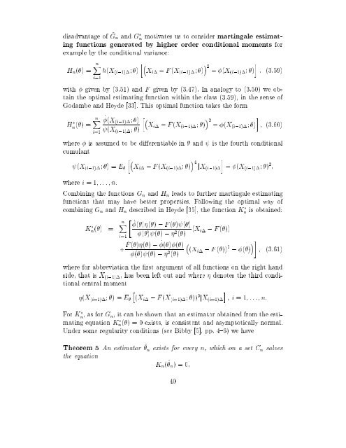 Estimation in Financial Models - RiskLab