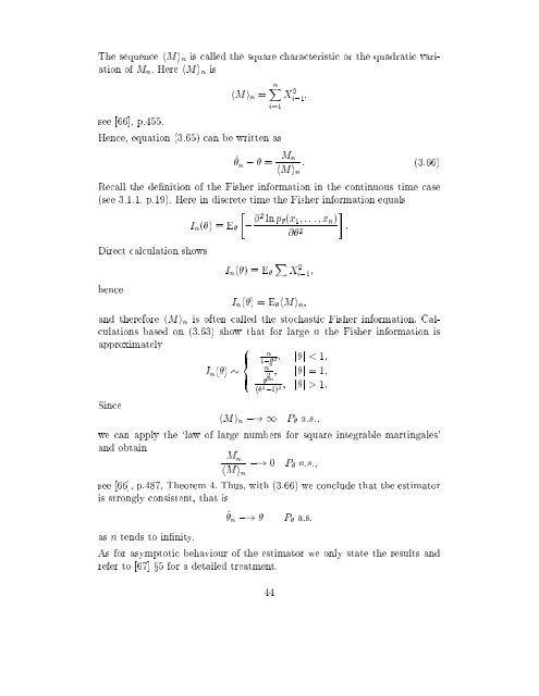 Estimation in Financial Models - RiskLab