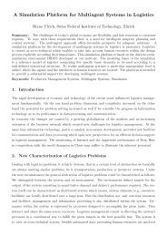 A Simulation Platform for Multiagent Systems in Logistics - IFOR