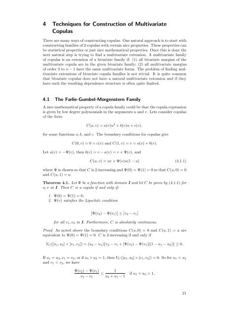Modelling Dependence with Copulas - IFOR