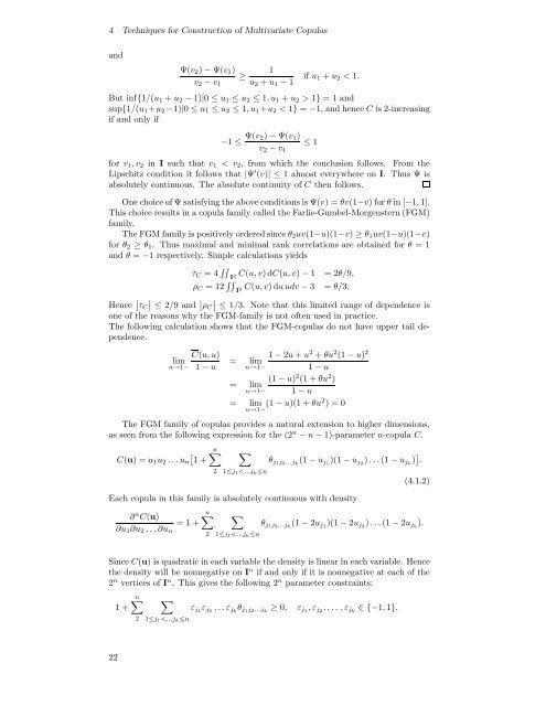 Modelling Dependence with Copulas - IFOR