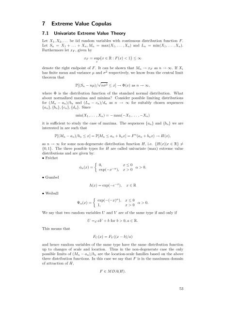 Modelling Dependence with Copulas - IFOR