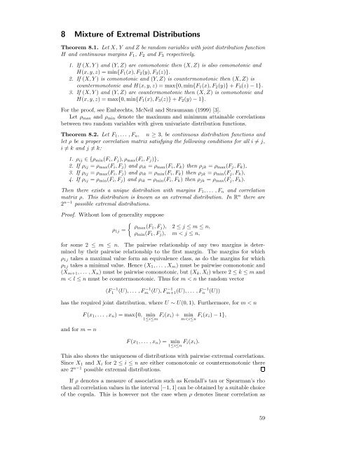 Modelling Dependence with Copulas - IFOR