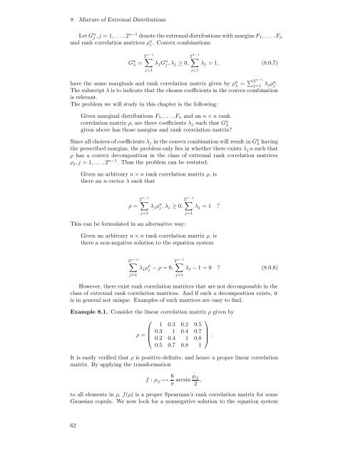 Modelling Dependence with Copulas - IFOR