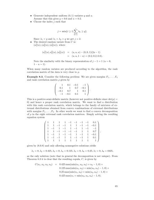 Modelling Dependence with Copulas - IFOR