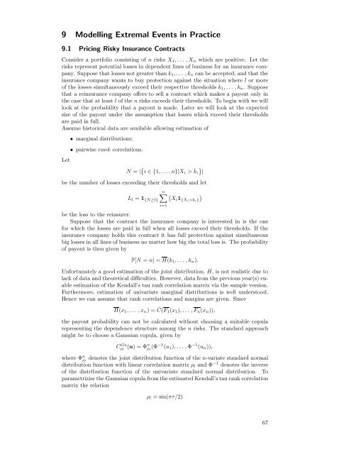 Modelling Dependence with Copulas - IFOR