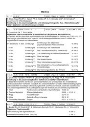 Vorlesungsverzeichnis WS 2012-2013 - Institut fÃ¼r Psychotherapie ...