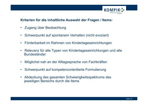 KOMPIK – Kompetenzen und Interessen von Kindern - IFP