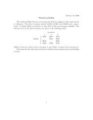 October 19, 2009 Practice problem The National Parks Service is ...