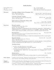 Resume(pdf) - IFP Group at the University of Illinois