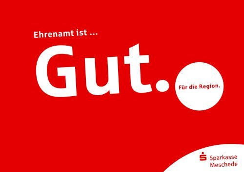 Ehrenamt ist â€¦ - Sparkasse Meschede