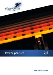 Power profiles - Böllinghaus Steel