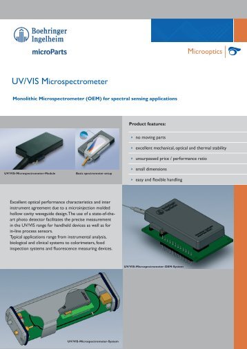 UV/VIS Microspectrometer - Boehringer Ingelheim