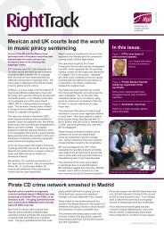 Mexican and UK courts lead the world in music piracy ... - IFPI