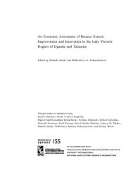 An Economic Assessment of Banana Genetic Improvement and ...
