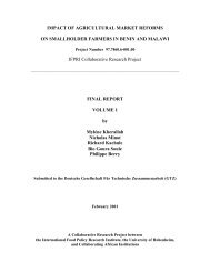 Impact Of Agricultural Market Reforms On Smallholder Farmers In ...