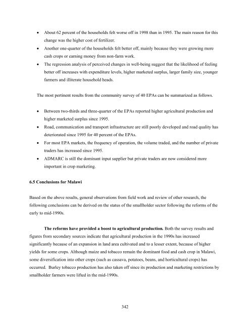 Impact Of Agricultural Market Reforms On Smallholder Farmers In ...