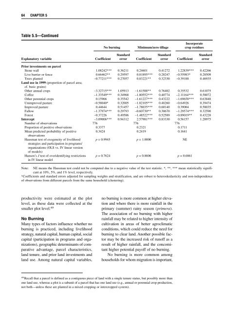 Rural Development Policies and Sustainable Land Use in the ...