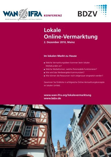 Lokale Online-Vermarktung - WAN-IFRA