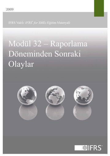 ModÃ¼l 32 â Raporlama DÃ¶neminden Sonraki Olaylar - International ...