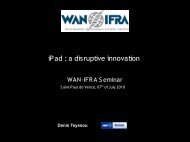 iPad : a disruptive innovation - WAN-IFRA