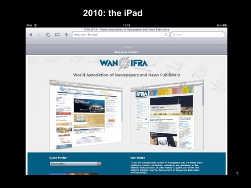 iPad : a disruptive innovation - WAN-IFRA