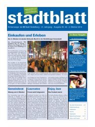 Einkaufen und Erleben - Stadt Heidelberg