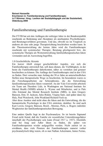 Familienberatung und Familientherapie - ifs Essen