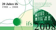 20 Jahre ifs - ifs Essen