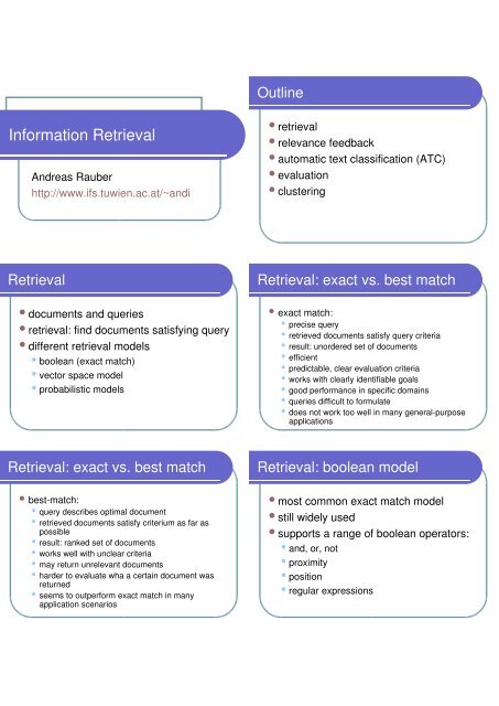 Information Retrieval Information Retrieval