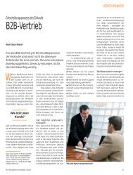 B2B Vertrieb in - ifsm Institut für Sales Management