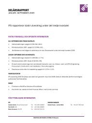 IFS DelÃ¥rsrapport januari-september 2009