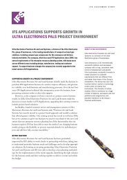 IFS APPLIcATIonS SUPPorTS growTh In ULTrA ELEcTronIcS PALS ...