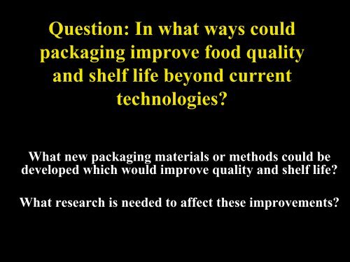 Food Quality and Shelf Life