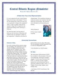 Central Atlantic Region Newsletter