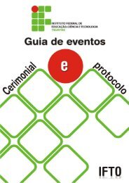 Guia de Eventos, Cerimonial - IFTO