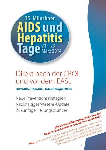 15. MÃ¼nchner AIDS- und Hepatitis-Tage