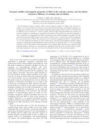 Energetic stability and magnetic properties of MnO in the rocksalt ...