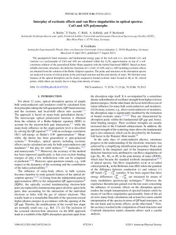 Interplay of excitonic effects and van Hove singularities in optical ...