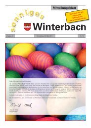 Mitteilungsblatt KW 13/2013 - Gemeinde Winterbach