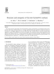 Structure and energetics of Ga-rich GaAs(001) surfaces - Institut fÃ¼r ...