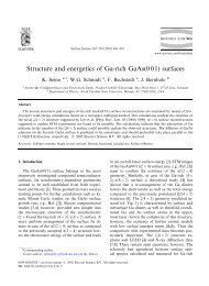 Structure and energetics of Ga-rich GaAs(001) surfaces - Institut für ...