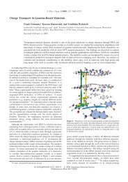 Charge Transport in Guanine-Based Materials - Institut für ...