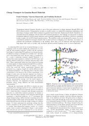 Charge Transport in Guanine-Based Materials - Institut fÃ¼r ...