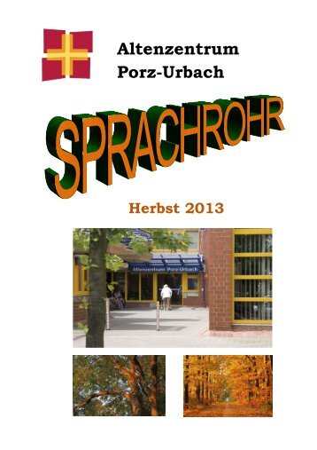 2013 Sprachrohr Herbst - Altenzentrum Porz-Urbach