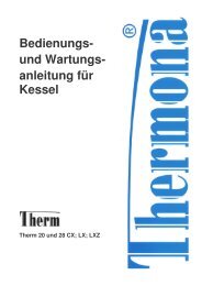 Bedienungs- und Wartungs- anleitung fÃ¼r Kessel