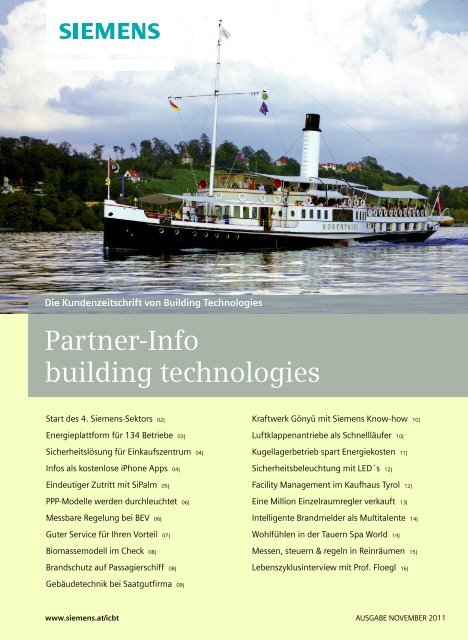 Kundenmagazin Partner Info November 2011 - Siemens